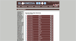 Desktop Screenshot of frenchvoiceover.blokmedia.com