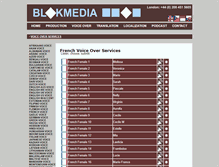 Tablet Screenshot of frenchvoiceover.blokmedia.com