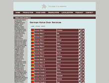 Tablet Screenshot of germanvoiceover.blokmedia.com